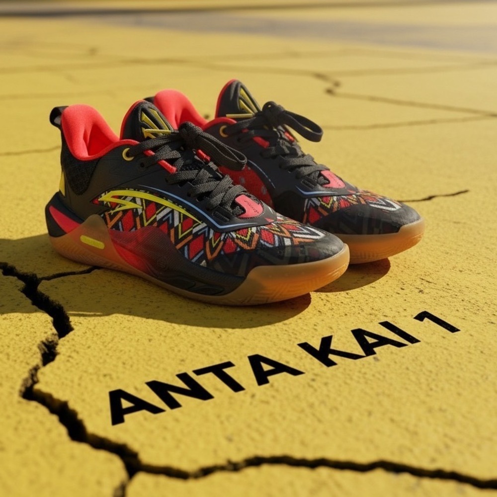 Anta Kai 1 tribe Mens Basketball Shoes Multi Color Tribal Geometric Size 7